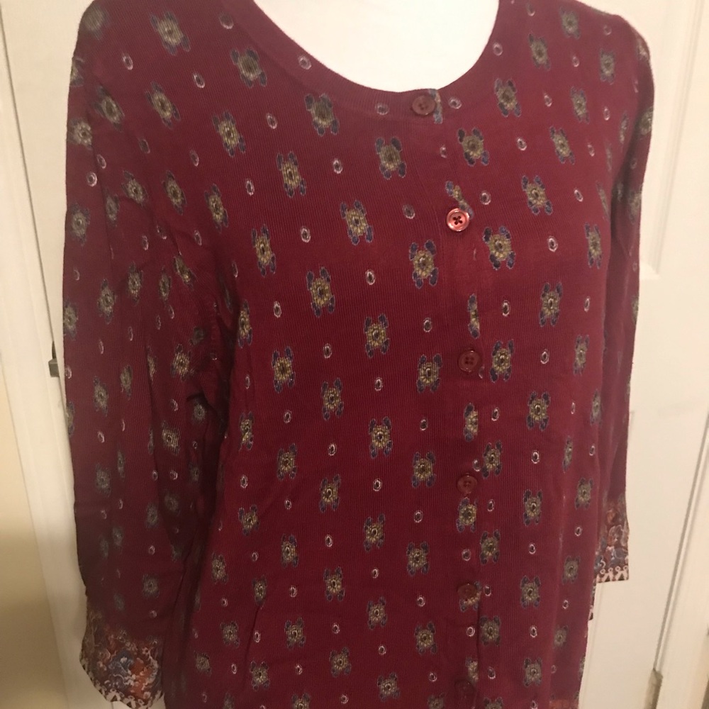Pretty button down cardigan size Large